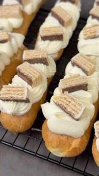 ✨Еклери с вафлата на Бате Коце🧁 #baking #recipe #food