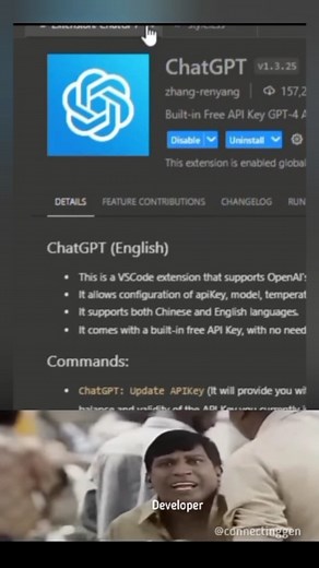 Muthukumar | Python & AI | The ChatGPT extension for VSCode is a helpful tool that allows you to use AI to get assistance with coding. 👉 It works inside your code... | Instagram