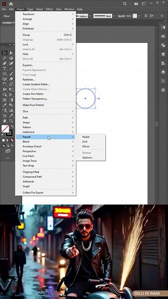 Create Geometric Flower Pattern in Adobe Illustrator | Easy Tutorial 2025