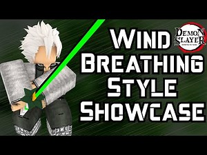 FULL WIND BREATHING STYLE SHOWCASE | Demon Slayer RPG 2 | Roblox