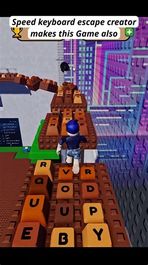 the creator of speed keyborad escape make this game also but its underrated | Roblox | #roblox