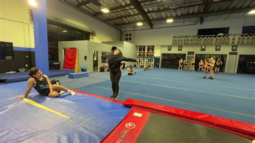 Dynamic Cheer Choreography Practice with Coach Nat