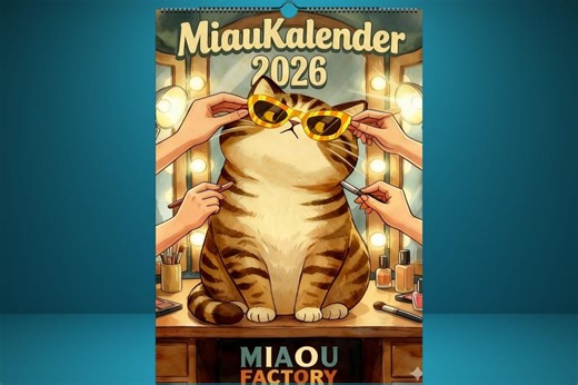 Kalender 2026 Zum Ausdrucken – Katzenkalender PDF – Lustiger Katzen Wandkalender – Digitaler Download - Etsy