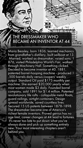 🧵💡 THE DRESSMAKER WHO BECAME AN INVENTOR AT 44
