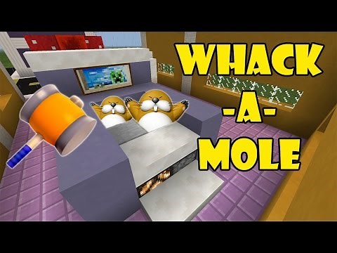 WHACK-A-MOLE Tutorial | Minecraft PE (Pocket Edition) MCPE