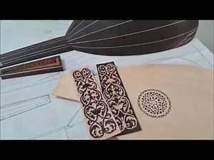 Renaissance Lute. Making finguerboard.