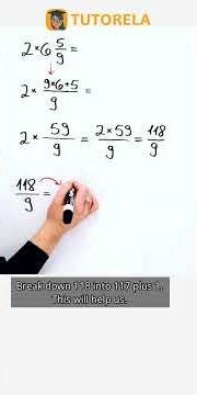 Solve 2 × 6⅝: Multiplication with Mixed Numbers #Math #MixedFractions