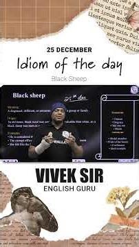 Idiom Of The Day By Vivek Sir #sscwallah #shorts #sscexams2026