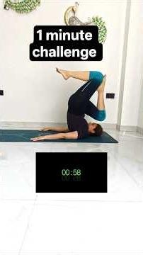 1 minute challenge #yoga #yogainsipiration #yogapractice #yogaskills #shorts #shortvideo