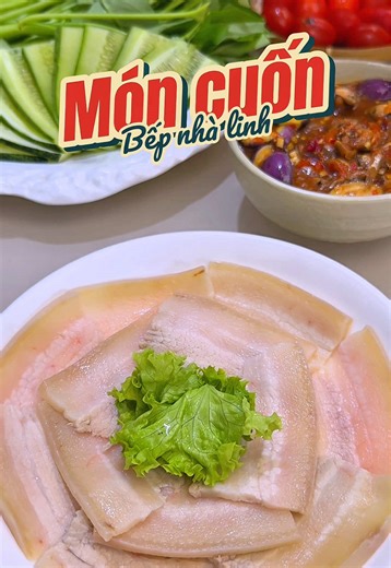 Thịt luộc cuốn bánh tráng #cooking #food #linhthichnauan #thitluoc #banhtrang