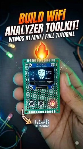 🔥 ESP8266 WiFi Analyzer Toolkit DIY