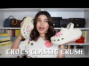 CROCS CLASSIC CRUSH FIRST IMPRESSIONS REVIEW | AND HOW I STYLED IT WITH JIBBITZ!