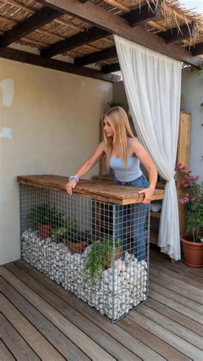 How to Build an Unbreakable Outdoor Bar Using Gabion Cages!