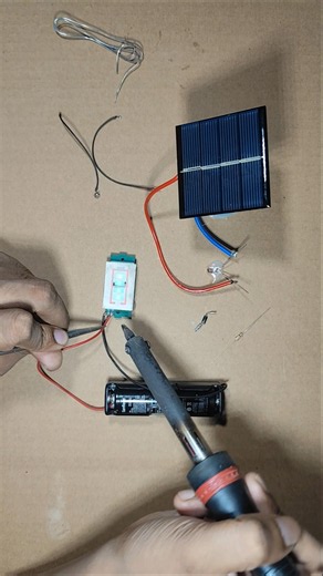DIY Solar Project | Making Solar Power Battery Change #shorts #solar #schoolproject