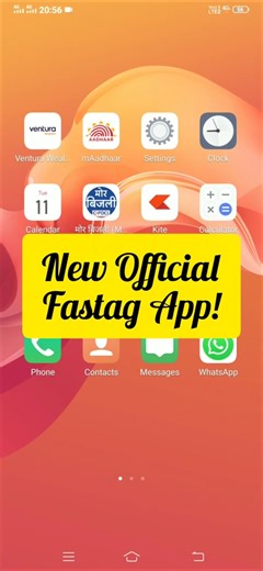 User friendly this new official fastag app with enhanced features!
