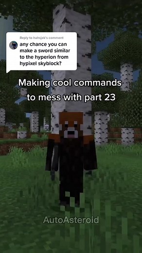 Crafting a Hyperion Sword in Minecraft