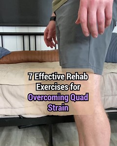 1K views · 14 reactions | Quad strain rehabilitation doesn't have to be a guessing game. We've compiled a list of seven proven exercises designed to heal your quadriceps, enhancing strength and flexibility. By consistently following this regimen, you can regain mobility and ward off future strains. Begin your successful rehab journey now! #quadriceps #rehabilitation #feelgoodlife | Feel Good Life | Facebook