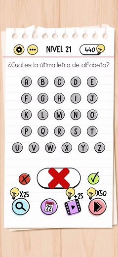 Brain Test | Level 21 - What is the last letter of the alphabet?