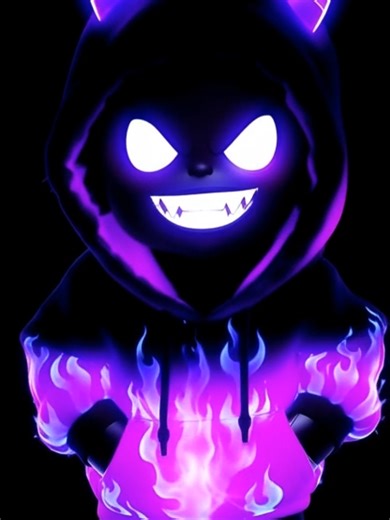 Playing With Fire Bold Move Live Wallpaper 😈💜 | Neon Demon Taunt This cocky neon demon with glowing purple horns, evil glowing eyes, sharp fangs, and raging flames is calling you out! 😈🔥