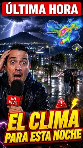 🌩️🚨 BREAKING NEWS! Storms to Rock El Salvador Tonight 😱