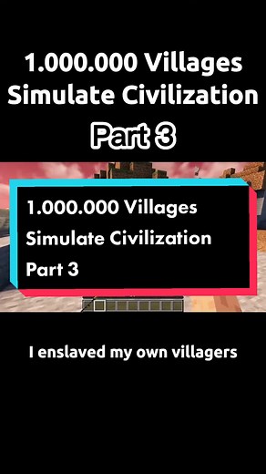 1.000.000 Villages Simulate Civilization pt3 #minecrafttutorial #minecraftbuilding #movie #fyp #minecraftmemes #minecraft