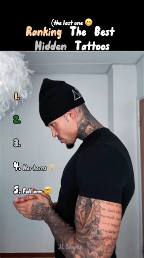 Ranking THE BEST HIDDEN TATTOOS