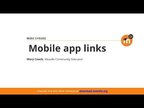 Mobile App Links In Moodle 3.4