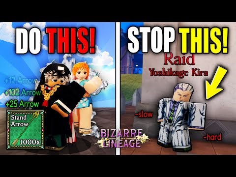 FASTEST WAY to Get INFINITE Stand Arrows in Bizarre Lineage Roblox!