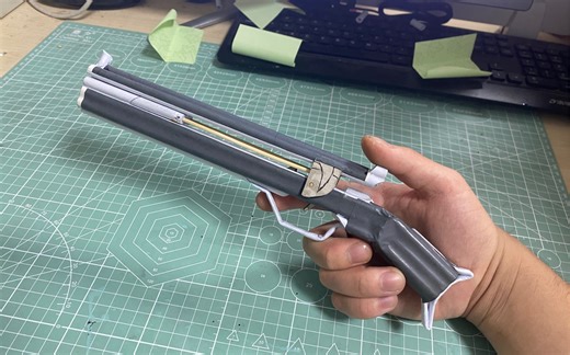 教你用10张A4纸做一把粉笔发射器，为开学做好准备