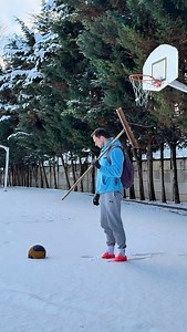Winter training ❄️🏀 . #basketball #ASMR #hooper #snow #3x3basketball | Paul Hudelle