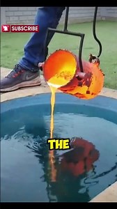 "EPIC Experiment: Lava vs Pool - A Clash of Elements!"#lava #pool #experiment #science #melting
