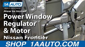 How to Replace Rear Window Regulator 2000-04 Nissan Frontier