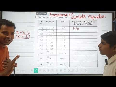 EXERCISE- 4.1 | SIMPLE EQUATION | CLASS-7TH | MATHEMATICS |