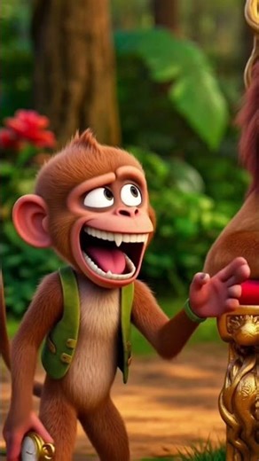 lazy lion king #funnycartoon #3dcartoon