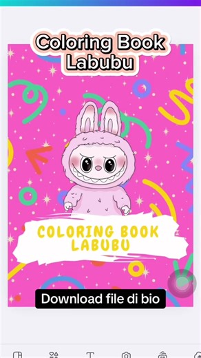 Coloring Book Tema Labubu #coloringbook #mewarnai #labubu