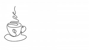 Animated Line Art Coffee Mug