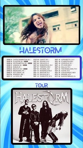 ‪@HalestormRocks‬ is touring extensively throughout 2026.North American tour ‪@BABYMETAL‬