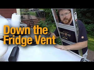 Routing through the Fridge Vent! -- Running solar & antenna wires through the RV refrigerator vent!