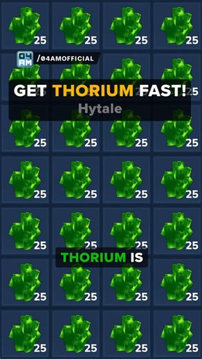 Get THORIUM FAST | Hytale💎⛏️