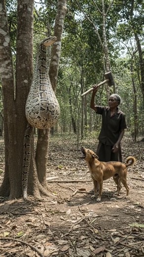 What is inside the stomach of this giant python snake?🐍🙈#alanimals