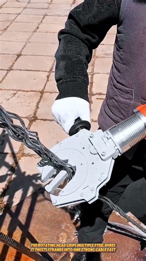 This Electric Cable Stranding Tool Twists Steel Wire 4X Faster #tools