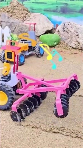 DIY Tractor Disc Harrow for Garlic Farming 🚜🔥 Mini Farming Project #Farming #DIY #miniature #viral