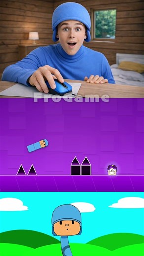 My Sprunki OC Geometry Dash Challenge | Lily, City Boy, Pocoyo, Pato