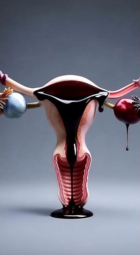 How Period Blood Comes Out | Medical Explanation (3D Animation) #facts #medicalanimation #anatomy