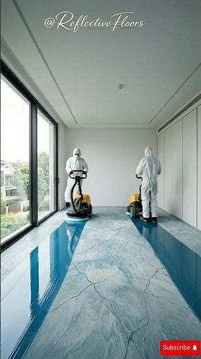 Ice Floor Epoxy Transformation ❄️ Crystal Clear Frozen Look #epoxy #diy #restoration