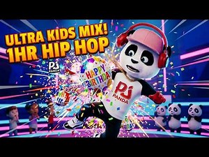 1 Hour Kids Songs 🐼 Hip Hop Nursery Rhymes | Wheels on the Bus, Happy Birthday + More