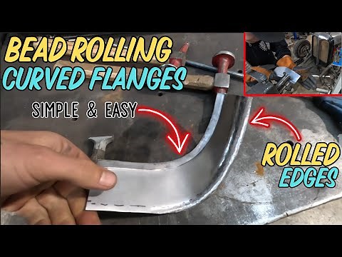 How-To Make a Curved Flange With a Bead Roller Metal Shaping A 1932 Split Grill Part 2