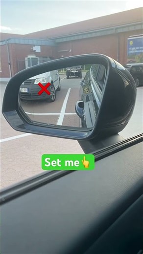 How to Adjust Your Car Side Mirror Correctly 🚗 | Easy Driving Tip #drivingtips