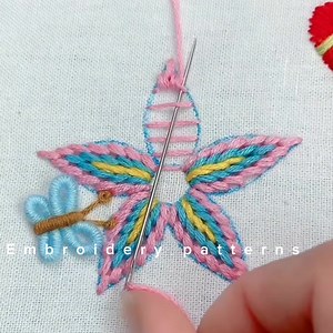 7.3K views · 107 reactions | Beautiful handmade viralvideo flowers embroidery stitches 瑱 #new #fb #handmade #embroidery #needlework #viralvideo #foryouシ #viralpost2025シ | Embroidery Patterns | Facebook