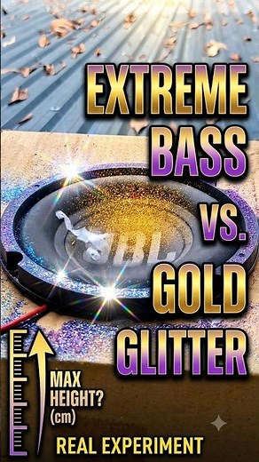 Testing Extreme JBL Bass with Golden Glitter! How High Can It Jump 💥🔊 #basstest #automobile #nghia